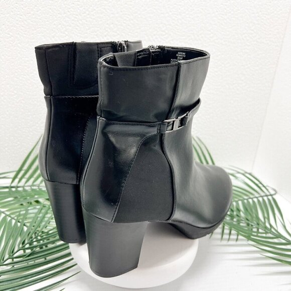 Anne Klein's Romi Women's Block Heel Ankle Bootie Size 9.5 Black - Picture 6 of 14